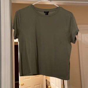 green crop top
